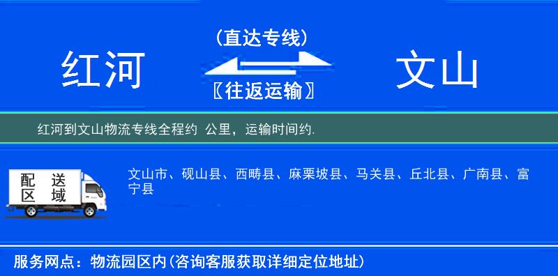 紅河到物流專線